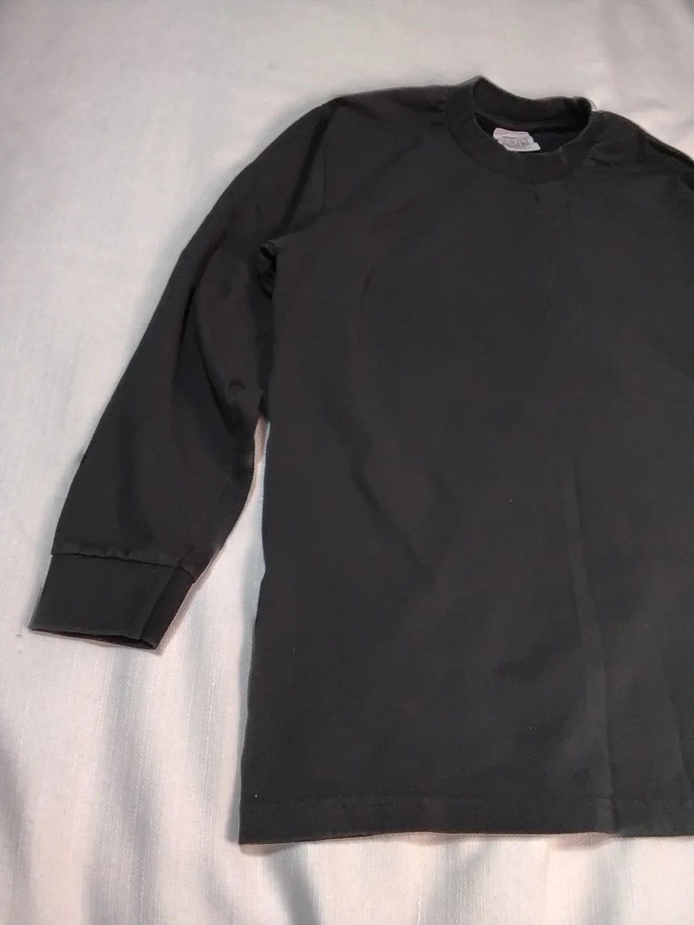 Proclub Men's Black Crewneck Long Sleeve Tee-shirt Sz M.